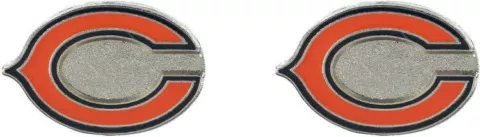 Chicago Bears Football Team Logo NFL Silver Post Stud Earrings Set Cover
