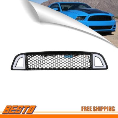 02HGL1211ABK Front Bumper Central Grid Grille Plastic For 2013-2014 Ford Mustang - Image 1 of 4