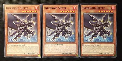 Yu-Gi-Oh! 3x Infernoid Sjette, CROS-DE031, Common, 1. Auflage, Deutsch, NM-EX - Bild 1 von 4