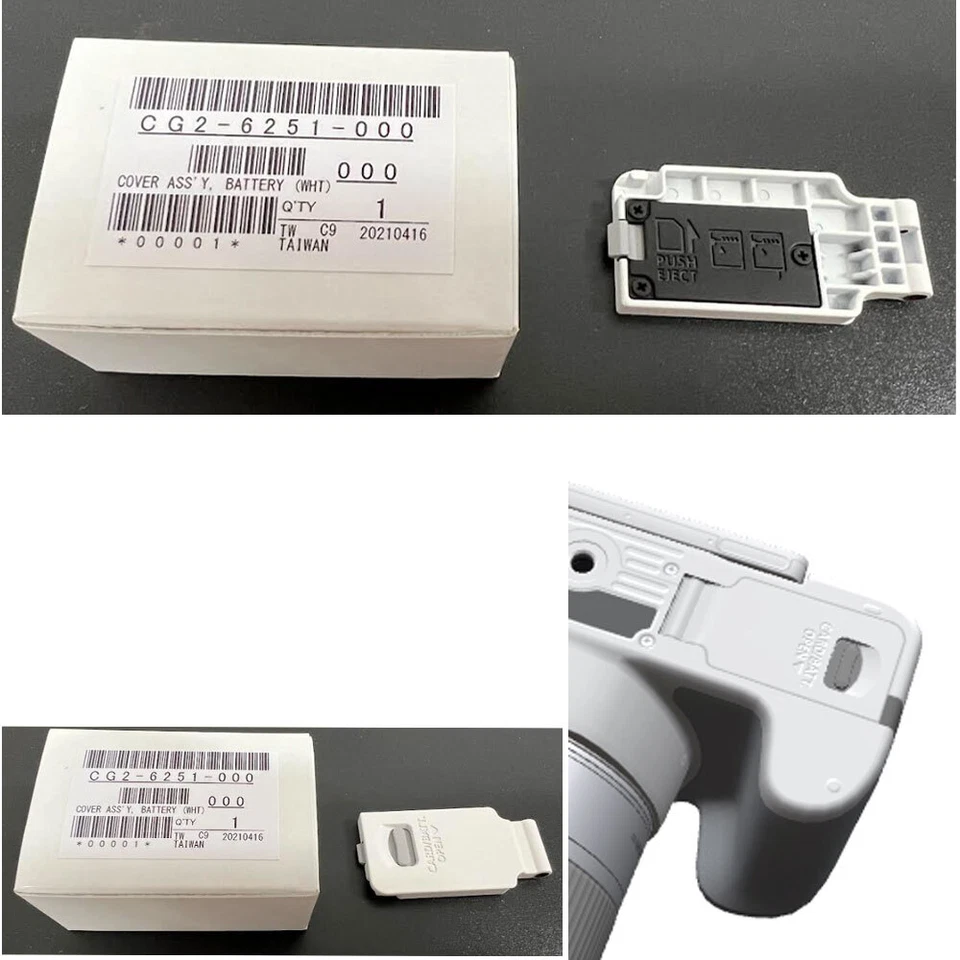 Canon Genuine Rebel SL3 EOS 250D Kiss X10 Battery Door Lid Cover CG2-6251 White