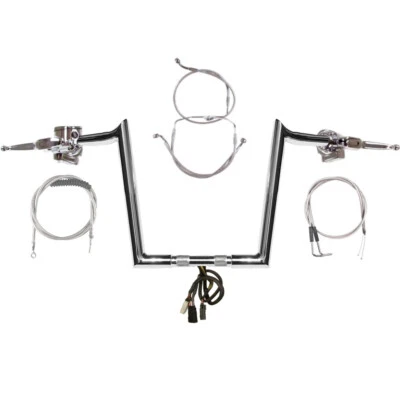 Harley-Davidson Road Glide NoCruise 2007 manillar enganchado 1 1/4" cromado 12" Foto 1 de 4