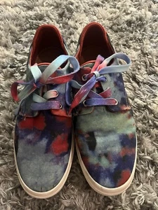 Sun + Stone Men's Kiva Lace-Up Core Sneaker Blue/Green Tie Dye 8m - Picture 1 of 6
