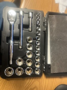 WESTWARD -- 53PN36 -- 3/8 DRIVE 23 PIECE METRIC SOCKET SET - Picture 1 of 7