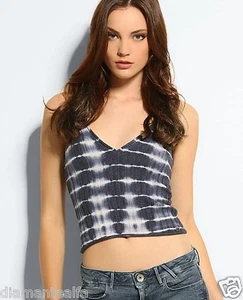 GUESS Women’s Marble Sleeveless Double V-neck Sweater Tank size S - Picture 1 of 9