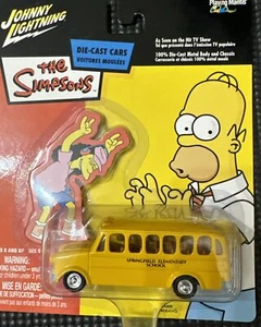 Johnny Lightning The Simpsons Springfield Elementary School Bus 1:64 Scale - Picture 1 of 1