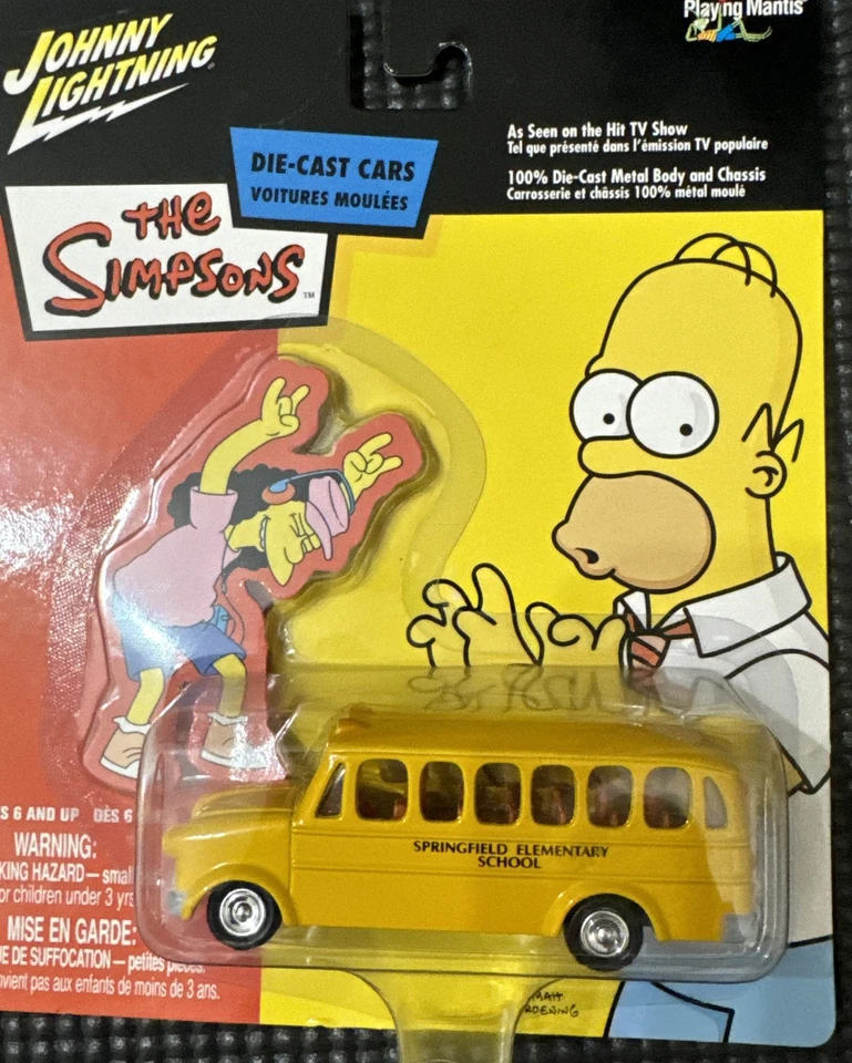 Johnny Lightning The Simpsons Springfield Elementary School Bus 1:64 Scale - Image 1 of 1
