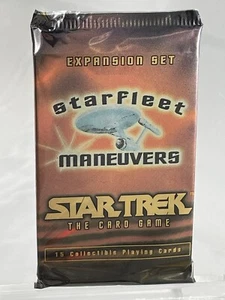 Star Trek JCC Maniobras Flota Estelar Juego de Cartas Booster Pack 15 Tarjetas 1996 Skybox - Imagen 1 de 2