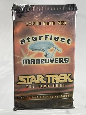 Star Trek TCG Starfleet Maneuvers Card Game Booster Pack 15 Cards 1996 Skybox - Image 1 of 2