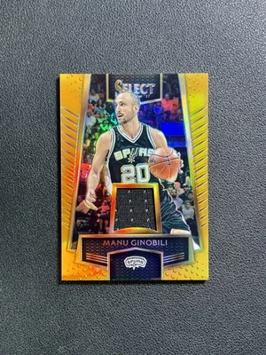 Panini Select Manu Ginóbili Quick Fact Orange Materials #14/60 No.60 2016-17 Foto 1 de 3