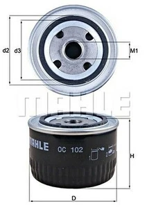 MAHLE oil filter for Opel IRMSCHER BITTER Monza A Omega Senator B GT Type 3 VOF97 - Picture 1 of 1