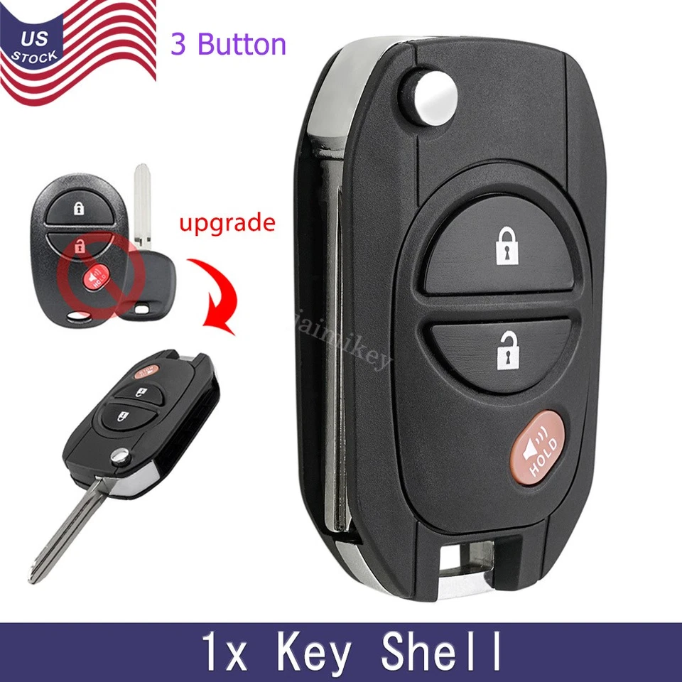 Actualizado para Toyota Tacoma 2005 2006 2007 2008 2009 2010 mando a distancia llavero carcasa Foto 1 de 4