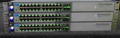 LOTE DE 3 Switch de Rede Gigabit HP J9021A ProCurve 2810-24G 24 Portas - Imagem 1 de 4