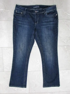 Pantalones de mezclilla para mujer Maurices talla 11/12 pierna corta recta tiro medio elásticos - Imagen 1 de 5