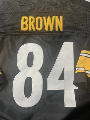 Футболка Pittsburgh Steelers Antonio коричневая No84 Nike - Изображение 1 из 4