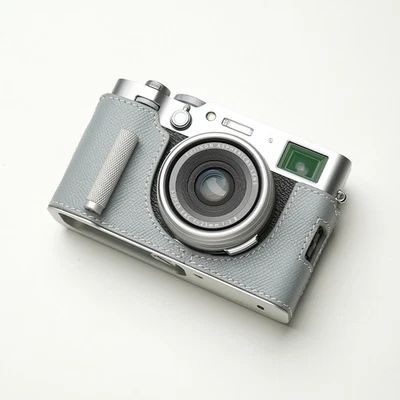 Genuine Leather Camera Bag Case Grip Protect Cover For Fujifilm X-100VI X100VI - Image 1 of 4