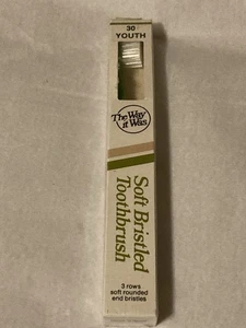 Vintage The Way It Was Youth Soft Bristled Toothbrush 30 Green Tooth Brush - Picture 1 of 5
