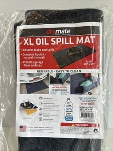 Drymate XL Oil Spill Mat (36" x 59"), Premium Absorbent Oil Pad Garage Floor - Picture 1 of 8