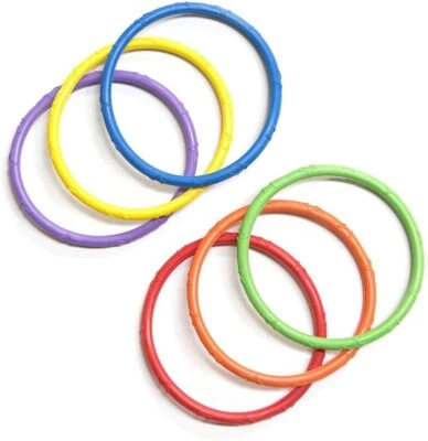 Banzai Spring & Summer Toys Pool Time Dive Rings 6-Pack NEW - Image 1 of 3