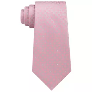 Calvin Klein Men's Medallion Tie One Size Pink - Picture 1 of 3