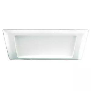 Halo 9-1/2 in. White Recessed Lighting Square Trim w/ Glass Lens 10P - New - Picture 1 of 1