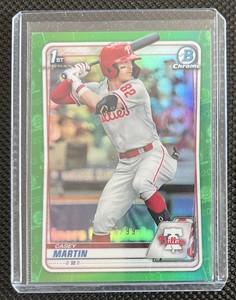 Casey Martin 2020 Bowman Draft Chrome Green Refractor /99 #BD-73 Phillies