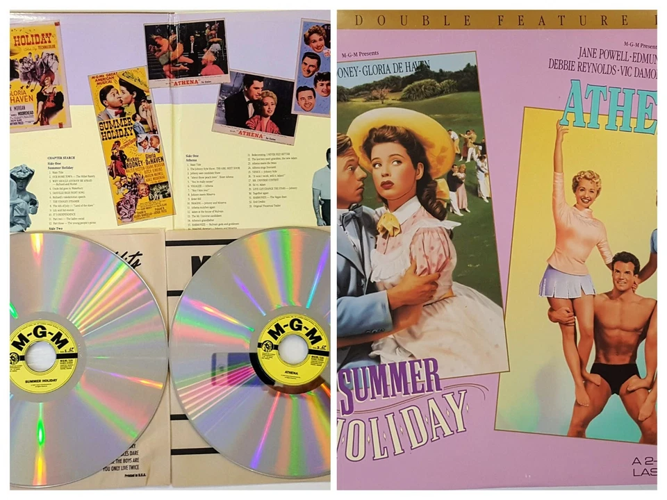 SUMMER HOLIDAY - ATHENA / Double Feature (Laserdisc, MGM. 1992) 2 Discs  - Image 1 of 4