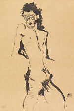 Egon Schiele - Male Nude (1912) Photo Poster Painting Art Print