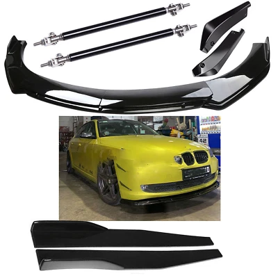 Front Bumper Lip Splitter Spoiler Body Kit Side Skirt For 5-Series 520i 528i Foto 1 de 4