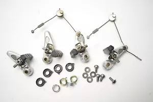 SHIMANO DEORE LX BICYCLE SILVER ALLOY FRONT & REAR CANTILEVER BRAKES SET BR-M501 - Picture 1 of 5
