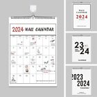 Jährlich Täglicher Zeitplan 2024 Planer Scheduler Wandkalender  Home Office