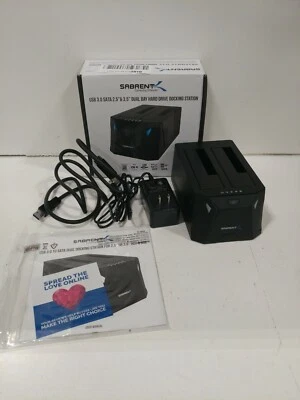 NEW Sabrent EC-HD2B USB 3.0 Dual Bay External Hard Drive Docking Station  - Image 1 of 4