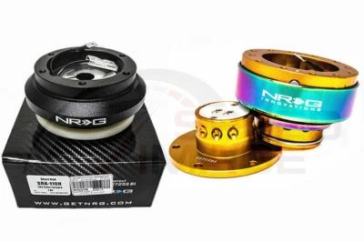 NRG STEERING WHEEL COMBO KIT 2.0 ROSE GOLD-NEO CHROME SHORT HUB ADAPTER SRK-110H Foto 1 de 2