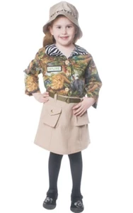Niños Pequeños Safari Niña Juego de Rol Disfraz Multicolor Elegante Vestido Conjunto - Imagen 1 de 2