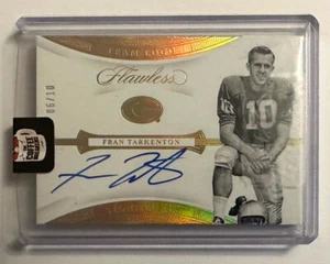 PANINI FLAWLESS COLLEGIATE : FRAN TARKENTON SIGNED AUTO CARD 06/10  2020 - Picture 1 of 5