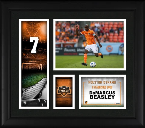 DaMarcus Beasley Houston Dynamo Framed 15" x 17" Player Collage Cover