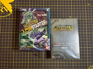 Gundam War Card Beginners Starter 30 Karten x 2 Regelbuch Japanisch 2001 NEU NIB - Bild 1 von 6