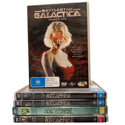 Battlestar Galactica (2003) Complete Series 1-4 Mini Series The Plan - Region 4 - Image 1 of 4
