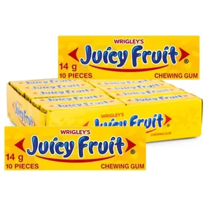 Wrigley's Juicy Fruit Sin Azúcar 14 g por paquete x 30 paquetes Wrigleys de goma de mascar - Imagen 1 de 4