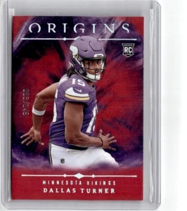 2024 Panini Origins Rookie RC Dallas Turner #109 /149 Minnesota VIKINGS Alabama - Picture 1 of 2