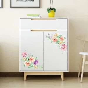 Peony Flowers Wall Stickers, Vinyl Removable Decals Mural Wallpaper Home Decor - Picture 1 of 7
