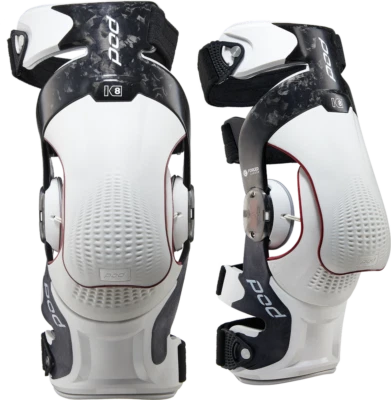POD K8 3.0 Forged Carbon Knee Brace Adult Motocross MX ATV Dirt Bike Offroad - Image 1 of 2