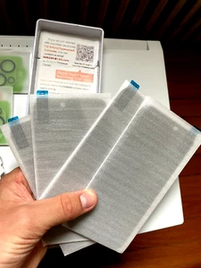 4 Pack Privacy Screen Protector for iphone 15 pro Tempered Class with 4 Pack  - Picture 1 of 13