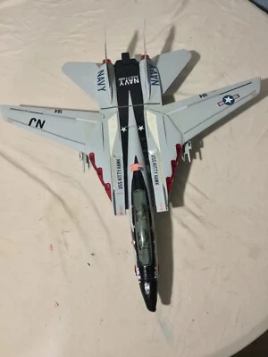 Vintage 1990 New Bright F-14 Tomcat Kitty Hawk Airplane Fighter Jet - Image 1 of 4
