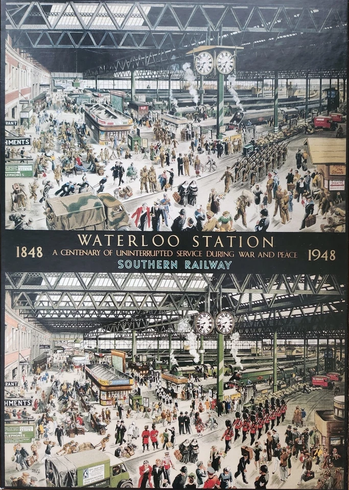 Puzzle 1000 pezzi Originale Waterloo Station - Gibson Produzione UK, Sigillato - Immagine 1 di 4