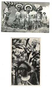 TWO OLD REAL POSTCARDS TERRITORY OF PAPUA NEW GUINEA - Picture 1 of 2