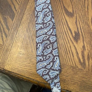Cravatta Christian Dior tutta seta stampa paisley 56”x3” - Foto 1 di 6