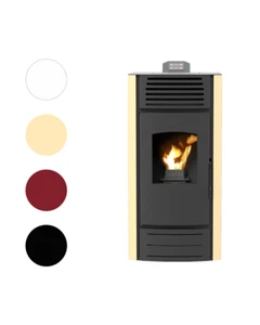 Pelletofen Pelletkamin Pelletheizung 8 kW, 10 kW, 12 kW mit Reglung Klasse A+ - Bild 1 von 60