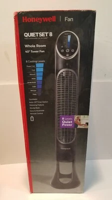霍尼韦尔QuietSet 8全室40英寸塔风扇黑色,HYF290B — 第 1/2 张图片