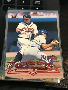  1998 Pacific Red Threatt #235 Chipper Jones braves!