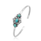 Blue Arizona turquoise Boho cuff bracelet 925 Sterling Silver bracelet Sale